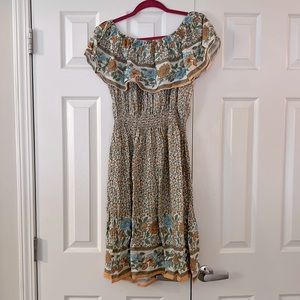 Off the shoulder Floral Dress Flowy